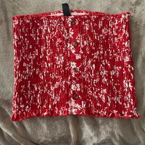 Windsor Hawaiian Print Tube Top